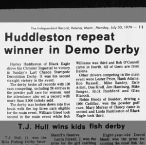 Huddleston repeat winner in Demo Derby